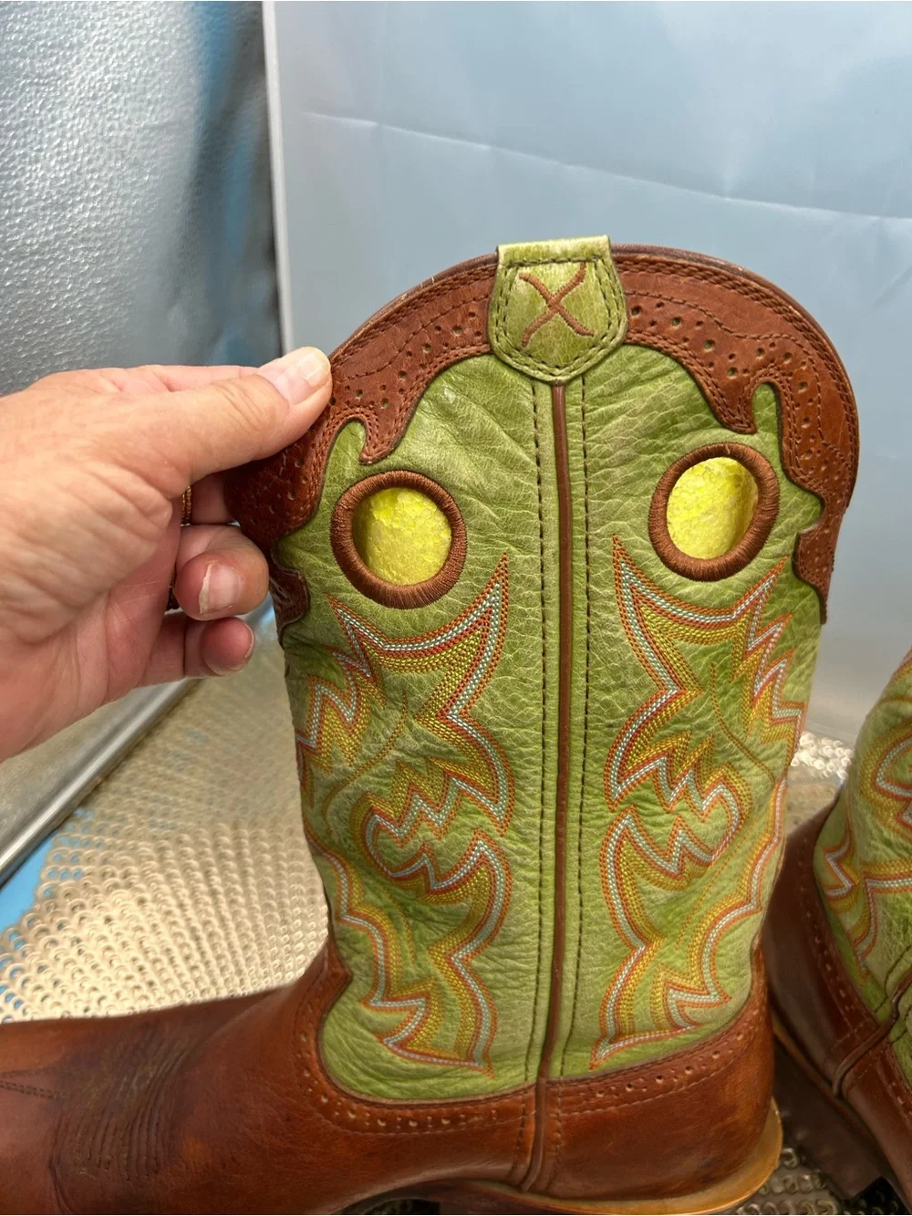 Twisted X men 11 flame stitch cowboy boots